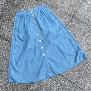 Madewell midi skirt